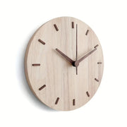 Walden walnut finish wall clock on a white background